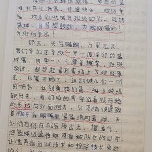 篮球训练艰苦的描写初三